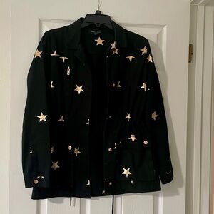 Romeo & Juliet Couture Black Jacket with Gold Stars